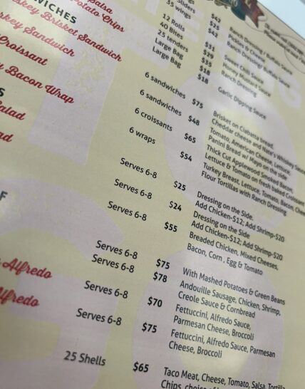 Restaurant Menu