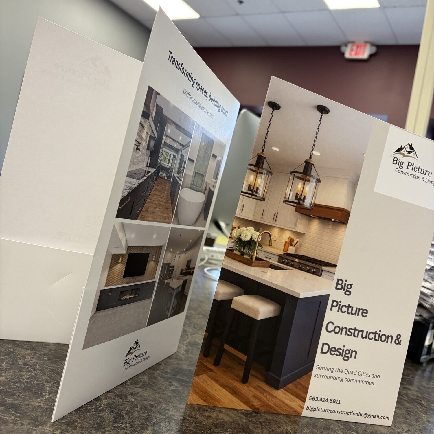 Big Picture Construction Folder by Dimensional Graphics